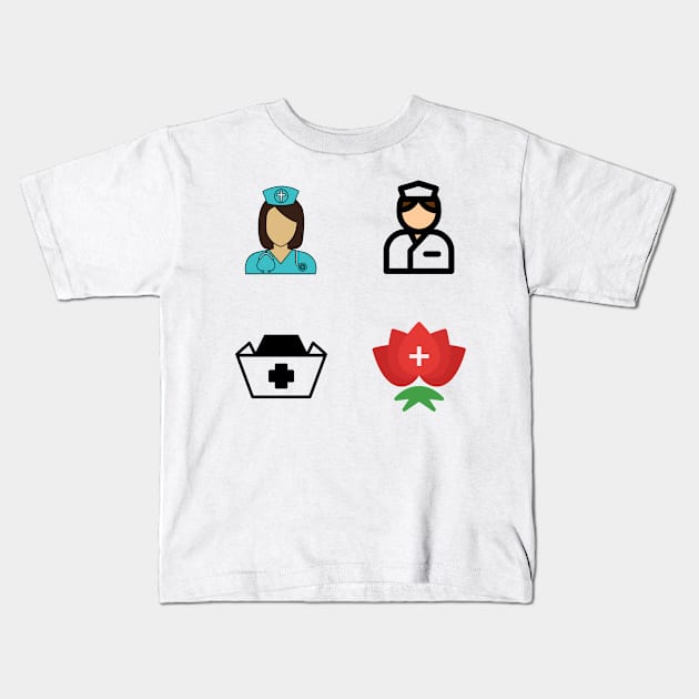 Sticker Pack - Community Health Nurse Kids T-Shirt by PsyCave